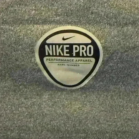 Kids Nike Pro Dri Fit Grey Compression Tshirt Size XL - Picture 5 of 5